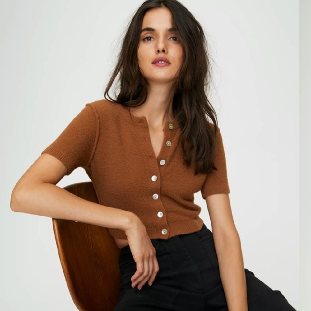 Aritzia Shrunken top cardigan